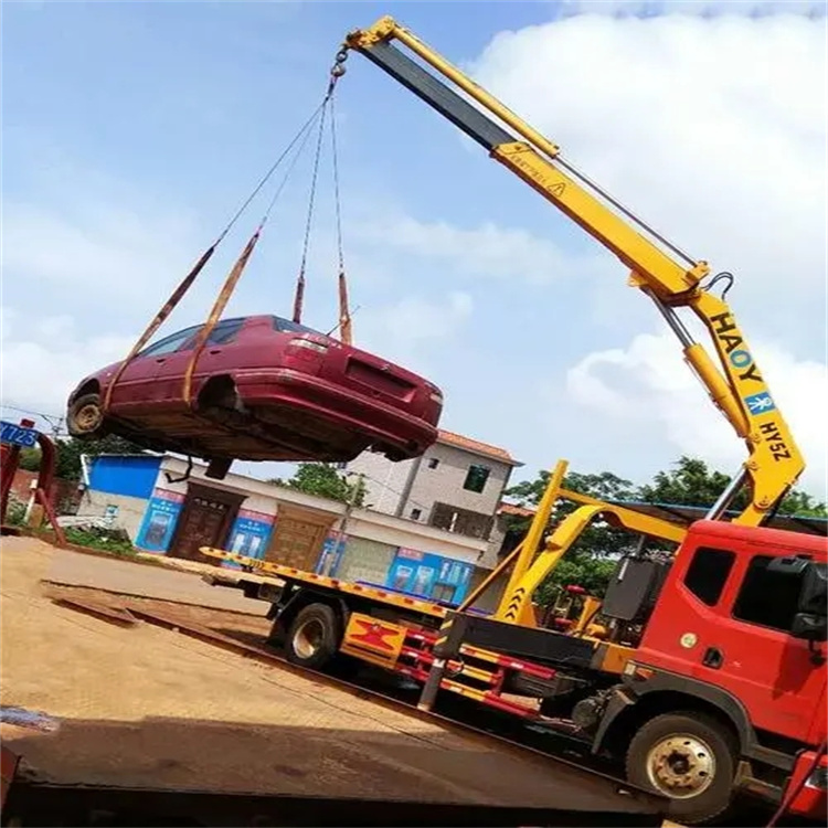 嘉陵吊车救援小汽车怎么吊